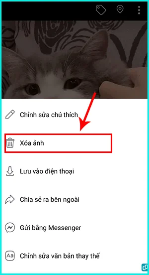 cách xóa ảnh bìa trên Facebook bằng điện thoại