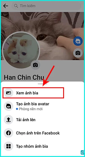 cách xóa ảnh bìa trên Facebook bằng điện thoại