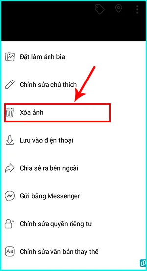 cách xóa ảnh đại diện trên Facebook bằng điện thoại