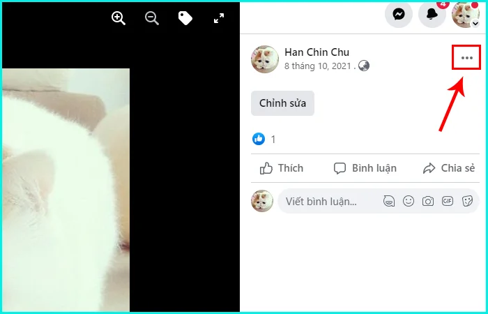 cách xóa ảnh đại diện trên Facebook bằng máy tính