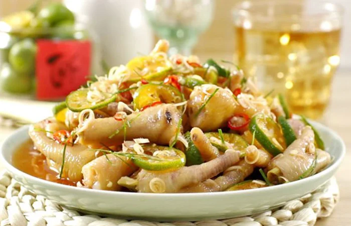 chân gà ngâm sả tắc