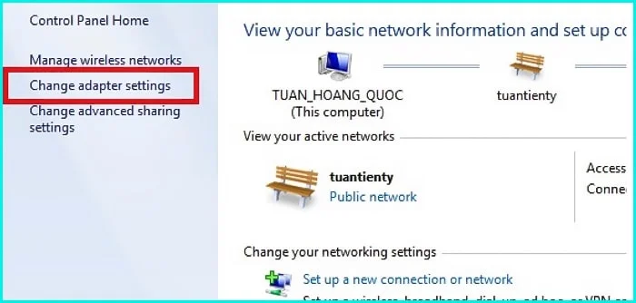 đổi địa chỉ dns trên máy tính