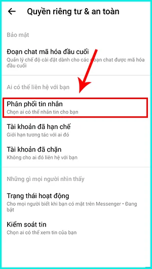 hướng dẫn cách chặn nhận tin nhắn người lạ trên facebook bằng điện thoại