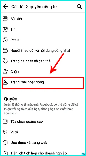 tắt trạng thái online trên facebook