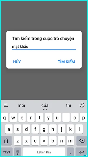 tìm tin nhắn trong facebook messenger