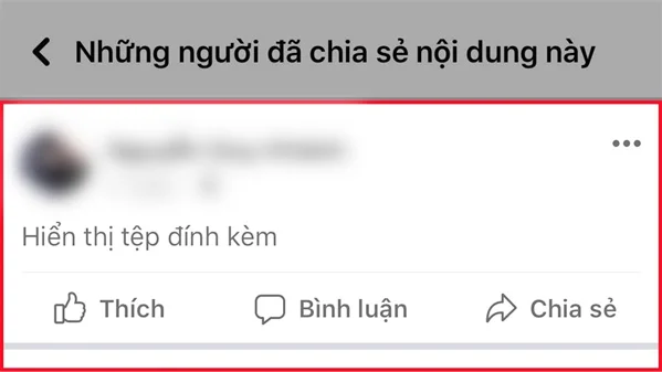 xem ai đã chia sẻ bài viết trên điện thoại