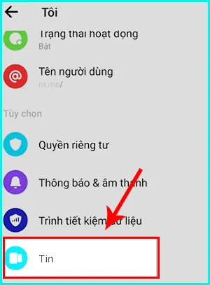 xem lại story trên ứng dụng messenger