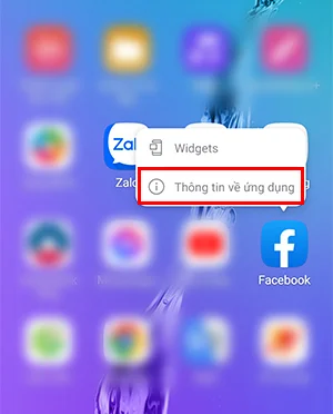 xóa bộ nhớ cache ứng dụng Facebook