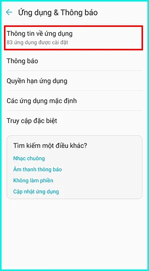 xóa dữ liệu cache của ứng dụng