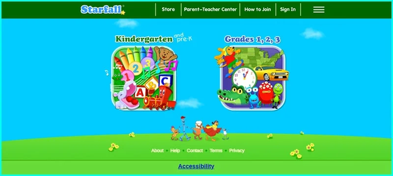 Starfall - Trang web học tiếng anh cho học sinh tiểu học