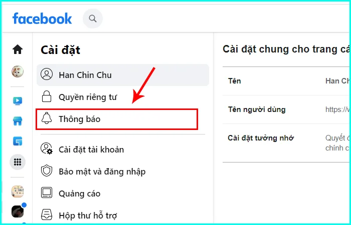 cách bật thông báo facebook trên trình duyệt google chrome