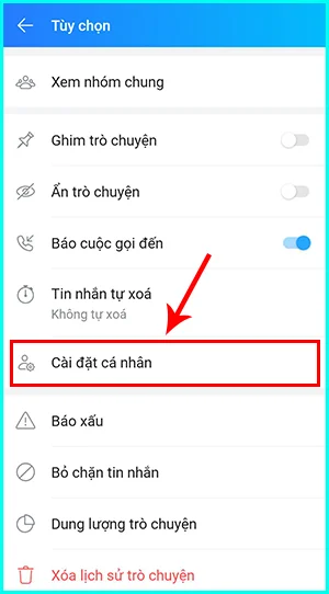 cách chặn bạn bè xem nhật ký zalo