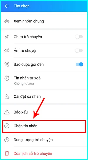 cách chặn zalo mà người khác không biết