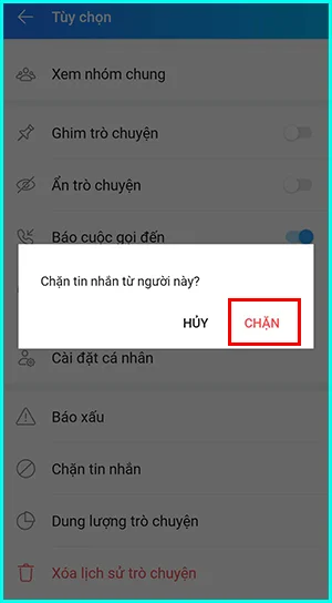 cách chặn zalo mà người khác không biết