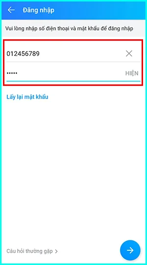 cách đăng nhập zalo trên điện thoại