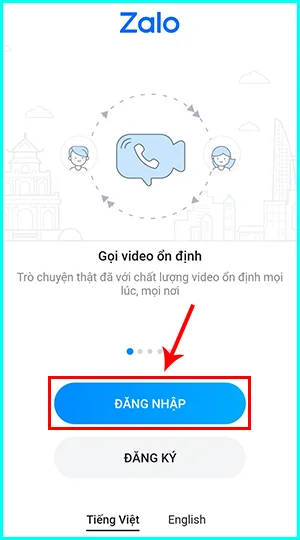 cách đăng nhập zalo trên điện thoại