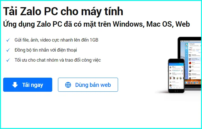 cách đăng nhập zalo trên máy tính