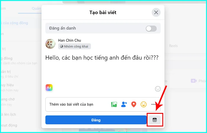 cách hẹn giờ đăng bài trên Facebook Group bằng máy tính