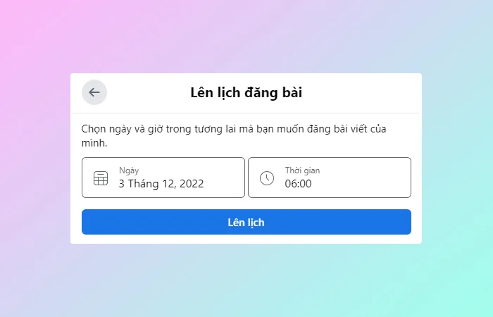 Cách hẹn giờ đăng bài trên Facebook Group