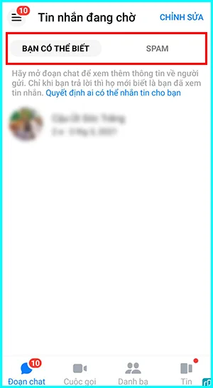 cách kiểm tra tin nhắn chờ