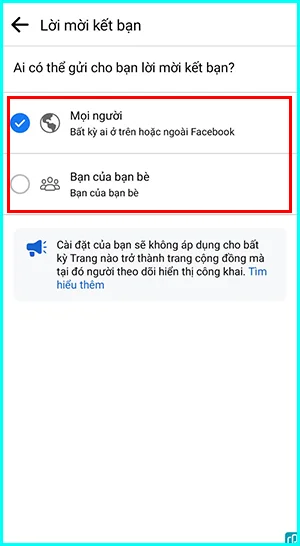 cách mở ẩn nút kết bạn trên facebook bằng điện thoạ