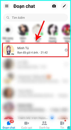cách mở khóa cuộc trò chuyện trên messenger