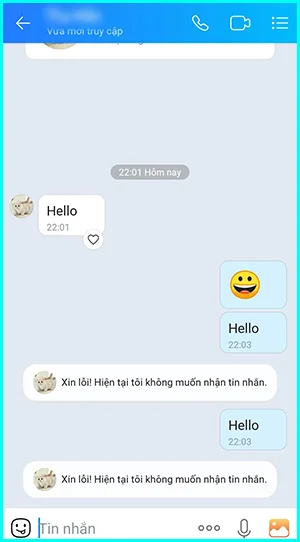 cách nhận biết khi bị chặn tin nhắn trên zalo