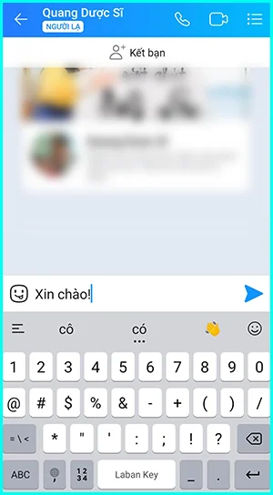 cách nhắn tin cho người lạ trên zalo