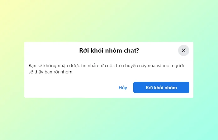 Hướng dẫn cách xóa nhóm trên Messenger nhanh nhất