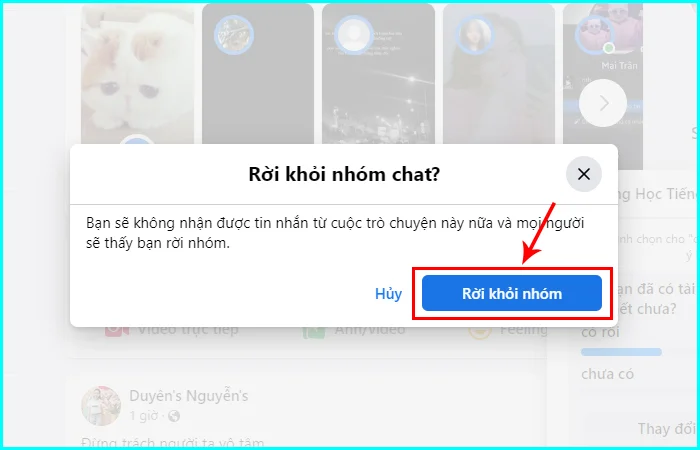 cách rời khỏi nhóm trên máy tính
