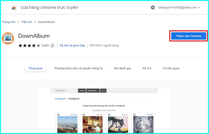 cách tải toàn bộ album ảnh trên facebook bằng tiện ích downalbum