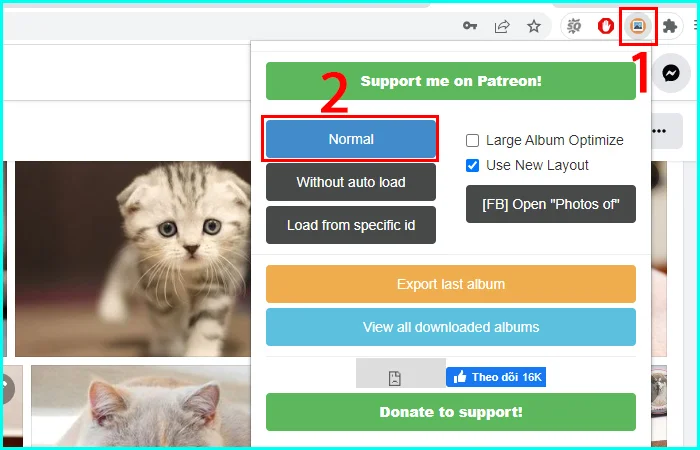 cách tải toàn bộ album ảnh trên facebook bằng tiện ích downalbum