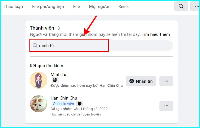 cách thêm quản trị viên nhóm trên facebook bằng máy tính