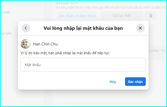 cách thêm số điện thoại trên Facebook bằng máy tính