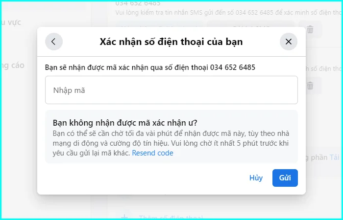 cách thêm số điện thoại trên Facebook bằng máy tính
