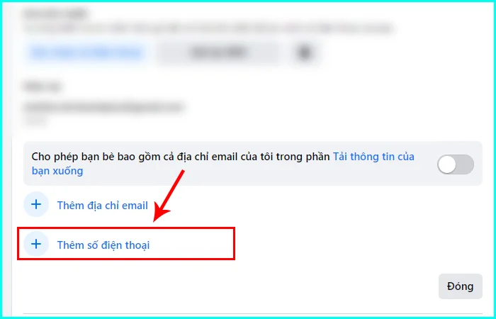 cách thêm số điện thoại trên Facebook bằng máy tính