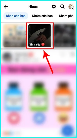 cách tìm bài viết trong nhóm facebook bằng điện thoại
