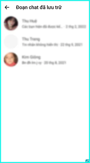 cách tìm tin nhắn lưu trữ trên facebook bằng điện thoại