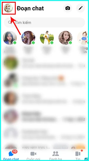 cách tìm tin nhắn lưu trữ trên facebook bằng điện thoại