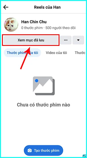 cách tìm video reels đã lưu trên facebook