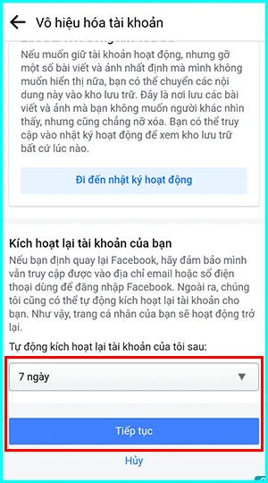 cách vô hiệu hóa tài khoản facebook