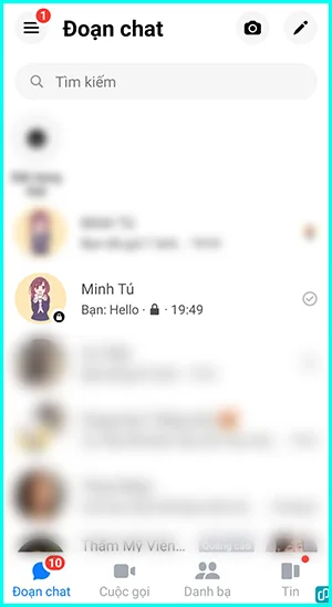 cách xem lại cuộc trò chuyện bí mật trên messenger