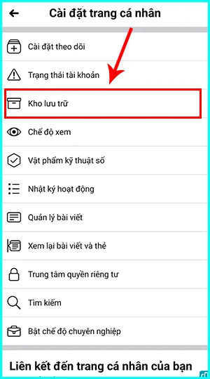 cách xem lại story facebook đã ẩn