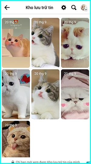 cách xem lại story facebook đã ẩn