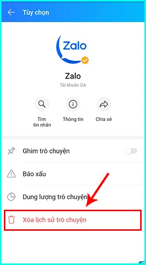 cách xóa lịch sử đăng nhập zalo trên điện thoại