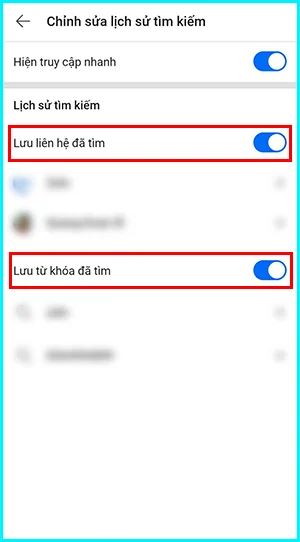 cách xóa lịch sử tìm kiếm trên zalo