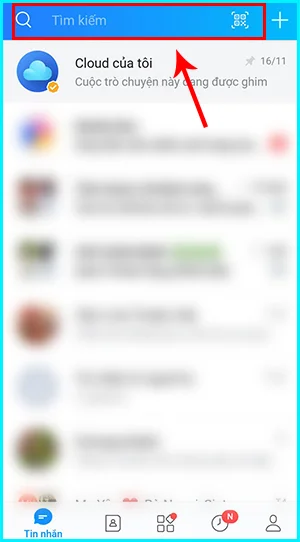 cách xóa lịch sử tìm kiếm trên zalo