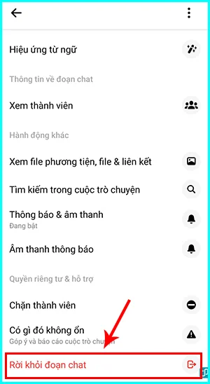 cách xóa nhóm messenger trên điện thoại là admin