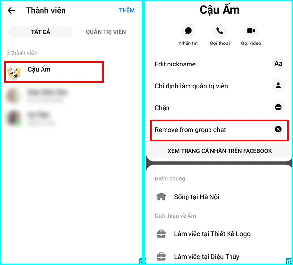 cách xóa nhóm messenger trên điện thoại là admin