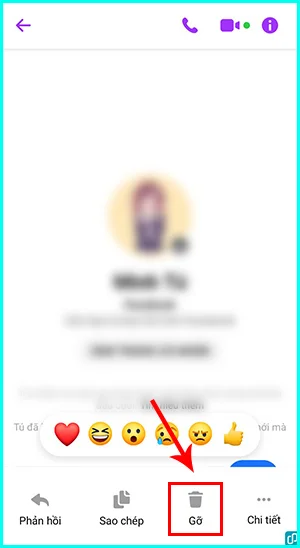 cách xóa nội dung cuộc trò chuyện bí mật trên Messenger